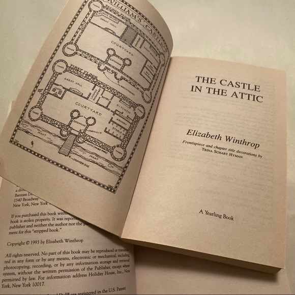 Set of 2 Books Castle in the Attic + Battle Sequel Elizabeth Winthrop YA Novels - Picture 7 of 9